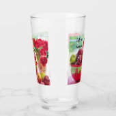 赤リンゴとバラの生活は良い飲み物 タンブラーグラス (左)
