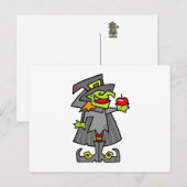 赤リンゴを持つ魔女 ポストカード (正面/裏面)