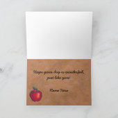 赤リンゴ茶 カード (内部)