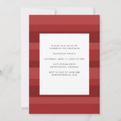 赤レトロアーチ卒業発表 招待状 (裏面)