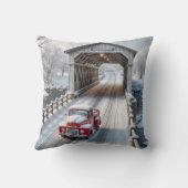 赤レトロトラックとカバーブリッジ クッション (裏面)