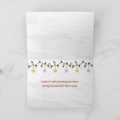 赤レトロトラックとクリスマスツリー カード (内部)