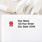 赤レトロロボット ラベル (インサイチュ)