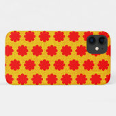 赤レトロ花黄金ゴールドアートフォンケース Case-Mate iPhoneケース (裏面(横))