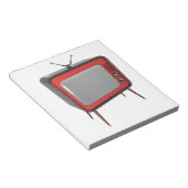 赤レトロTV ノートパッド (アングル)