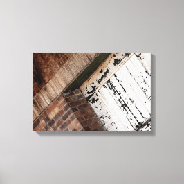 赤レンガと動揺して白木 キャンバスプリント