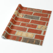 赤レンガのギフトの包装紙 ラッピングペーパー (アンロールド)