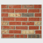 赤レンガのギフトの包装紙 ラッピングペーパー (フラット)