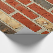 赤レンガのギフトの包装紙 ラッピングペーパー (コーナー)