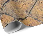 赤レンガのヘリンボンパターンが付いている包装紙 ラッピングペーパー (ロールコーナー)