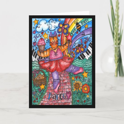 赤レンガのロードカードを踊る カード (正面)