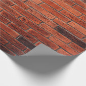 赤レンガの壁のテクスチグランジャ背景レンガ，壁 ラッピングペーパー (角)