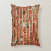 赤レンガの壁のテクスチャグランジの背景。抽象芸術 アクセントクッション (正面(垂直))