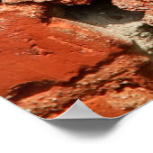 赤レンガの壁のテクスチャ放棄，高齢化，アンティーク, ポスター (角)