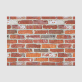 赤レンガの壁パターン 薄葉紙