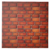 赤レンガの壁 タイル (正面)