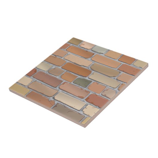 赤レンガの壁。 タイル (側面)