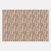 赤レンガの壁。 ラッピングペーパーシート (正面)