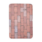 赤レンガの床テクスチャパターおもしろいン バスマット (正面縦)