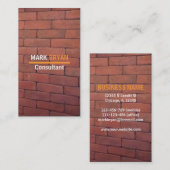 赤レンガの石大工の名刺 名刺 (正面/裏面)