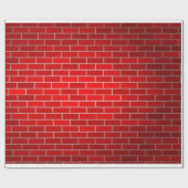 赤レンガの背景 ラッピングペーパー (フラット)