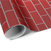 赤レンガの背景 ラッピングペーパー (ロールコーナー)