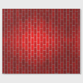 赤レンガの背景 ラッピングペーパー (フラット)