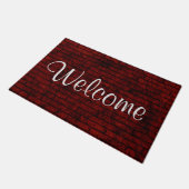 赤レンガウェルカム ドアマット (アングル)