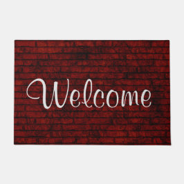 赤レンガウェルカム ドアマット