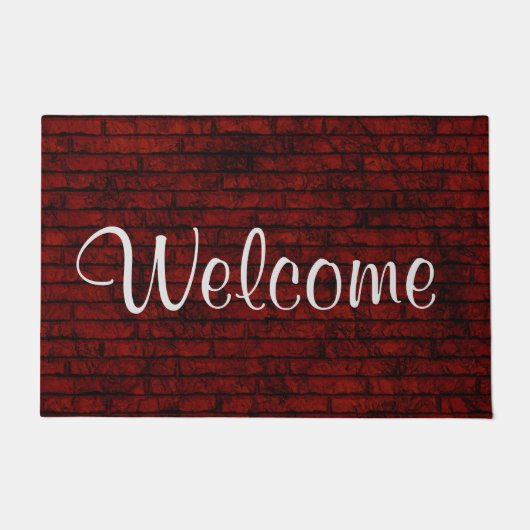 赤レンガウェルカム ドアマット (正面)