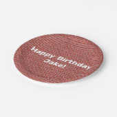 赤レンガ壁のカスタマイズ可能な紙プレート ペーパープレート (アングル)