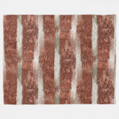 赤レンガ壁コンクリートセメントテクスチャ フリースブランケット (正面(横))