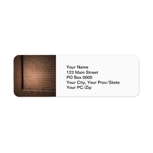 赤レンガ壁テクスチャ ラベル (正面)