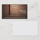 赤レンガ壁テクスチャ 名刺 (正面/裏面)