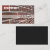 赤レンガ壁名刺 名刺 (正面/裏面)