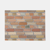 赤レンガ壁。 ドアマット (正面)