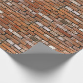 赤レンガ壁 ラッピングペーパー (角)