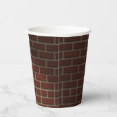 赤レンガ壁 紙コップ (右)
