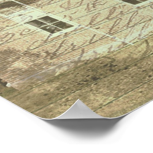 赤レンガ学校 ポスター (角)