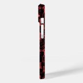 赤レンガ建築設計図のエンジニアパターン Case-Mate iPhoneケース (裏面 / 左)