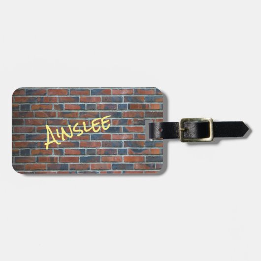 赤レンガ焼き ラゲッジタグ (正面横)