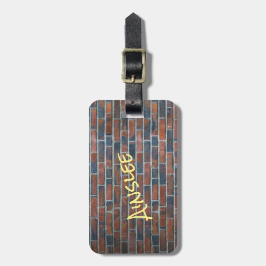 赤レンガ焼き ラゲッジタグ (正面縦)