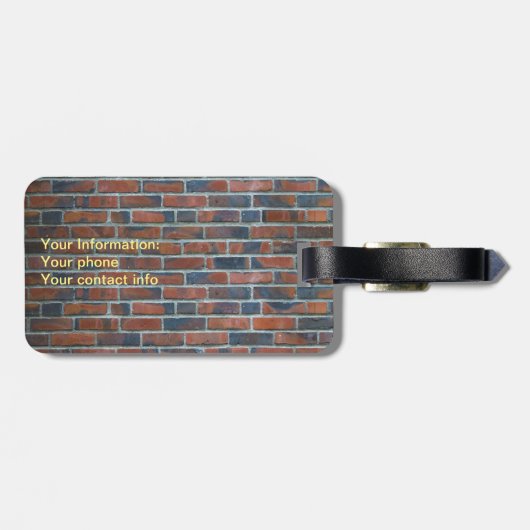 赤レンガ焼き ラゲッジタグ (裏面横)