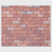 赤レンガ素朴の床テクスチャパターンギフト ラッピングペーパー (フラット)