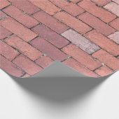 赤レンガ素朴の床テクスチャパターンギフト ラッピングペーパー (角)