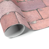 赤レンガ素朴の床テクスチャパターンギフト ラッピングペーパー (ロールコーナー)