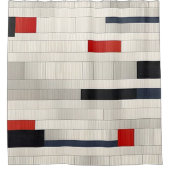 赤レンガ シャワーカーテン (正面)