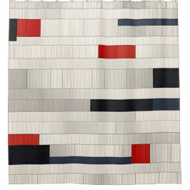 赤レンガ シャワーカーテン