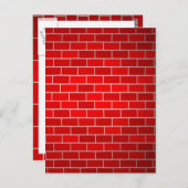 赤レンガ（スポットライト付き） ポストカード (正面/裏面)