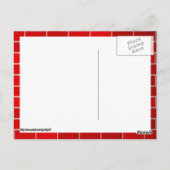 赤レンガ（スポットライト付き） ポストカード (裏面)